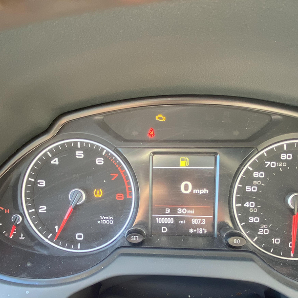 My car hit  miles and the dash lit up in celebration