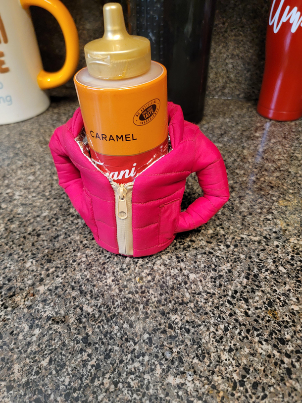 My caramel sauce has a winter coat and an attitude problem