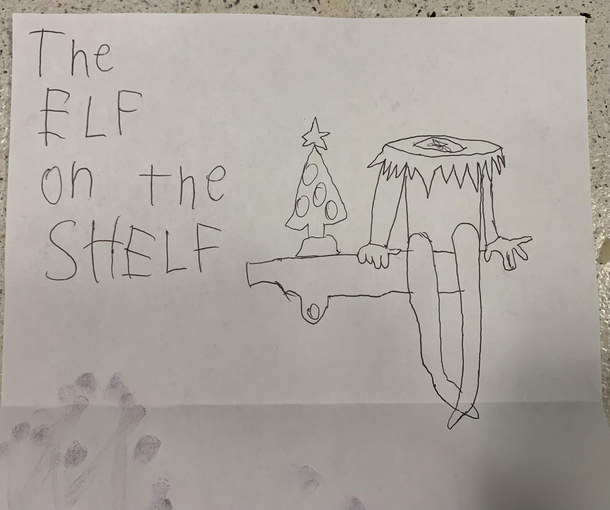 My child says her drawing isnt finished yet I think its finished