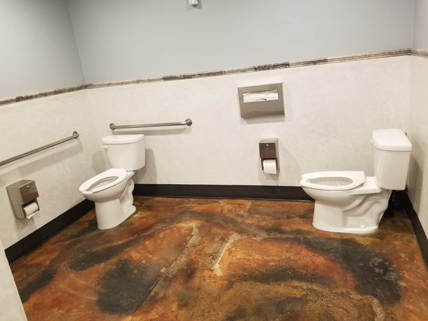 My client took me to his favorite Cuban restaurant for lunch and now I feel slightly uncomfortable after I saw their bathroom