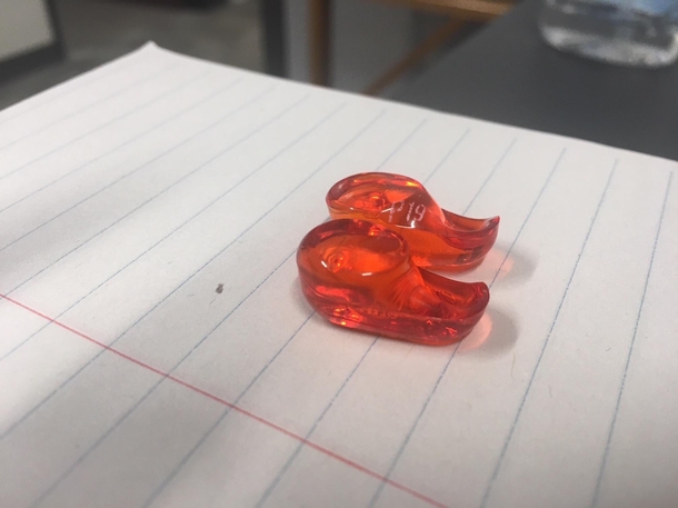 My cold medicine melted in my pocket they look like little elf shoes