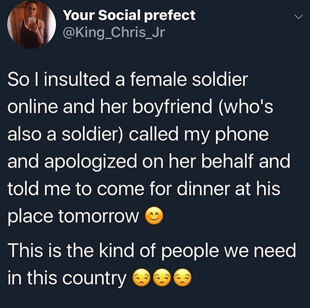 My Condolences in advance
