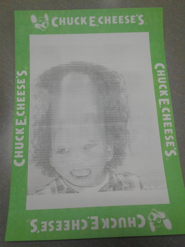 My cousins photo came out a little odd