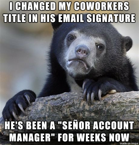My coworker got a promotion about a month ago He still hasnt noticed
