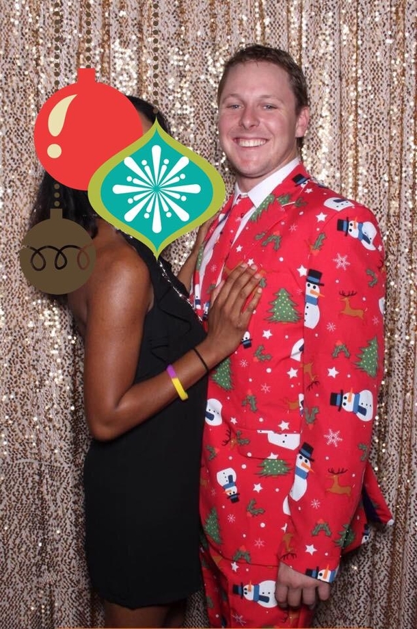My coworker wore this to our huge semi-formal Christmas party last night