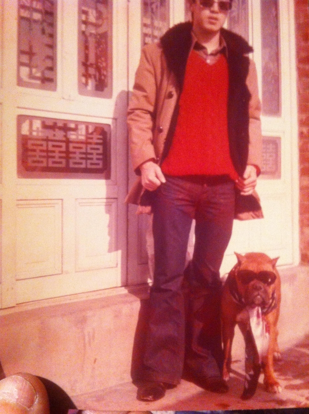 My dad and his coke dealing dog in the s