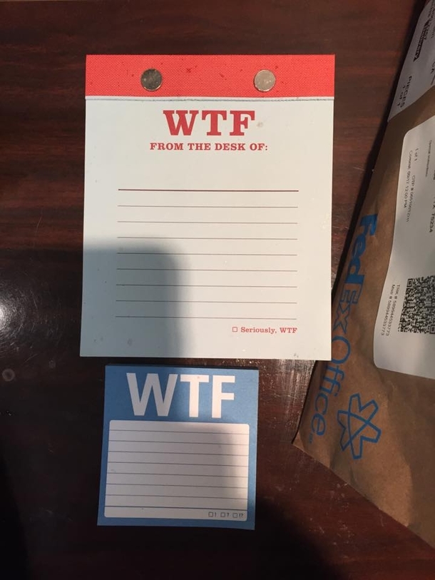 My dad got his initials printed on his office stationary