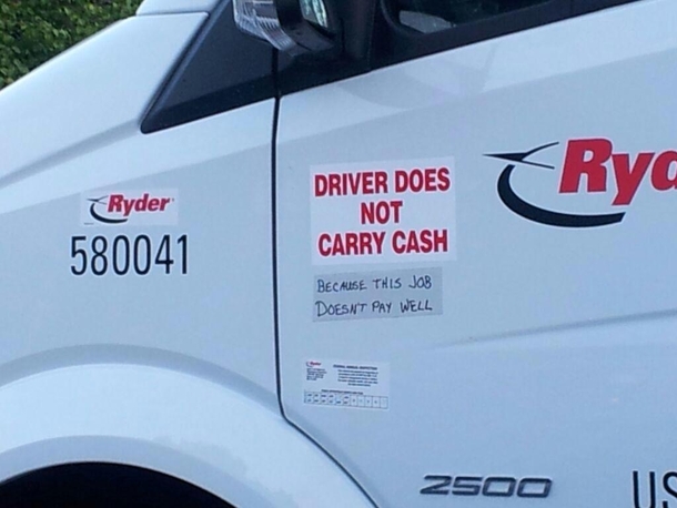 My dad made this little modification to his work van