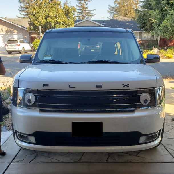 My dad put googly eyes on the car