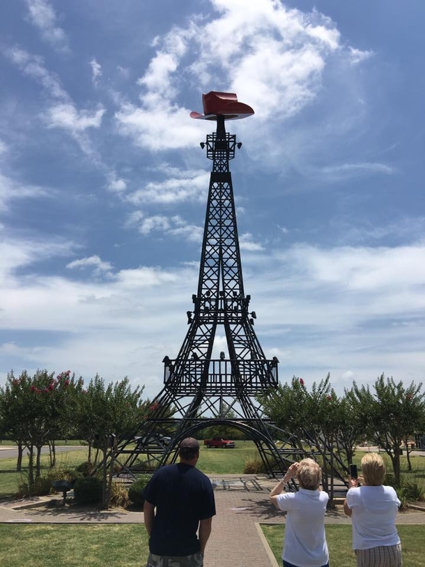 My dad went to Paris Texas