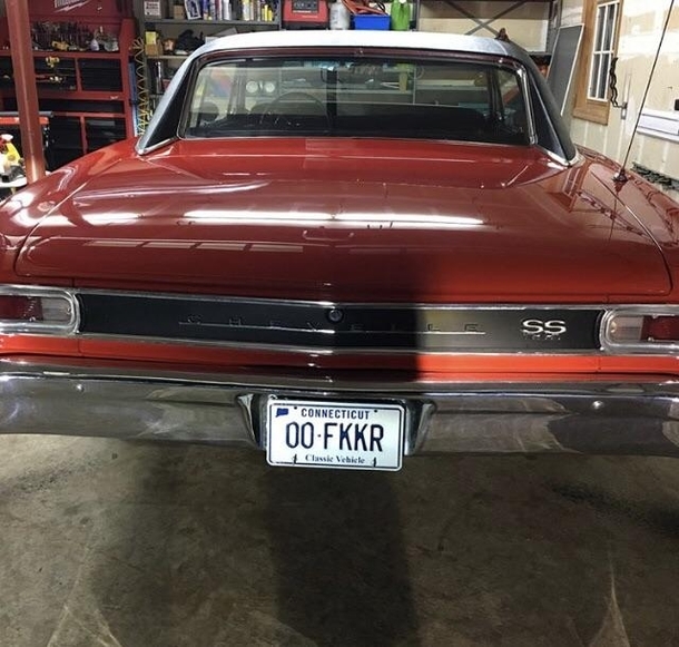 My dads new license plate and he didnt even request it