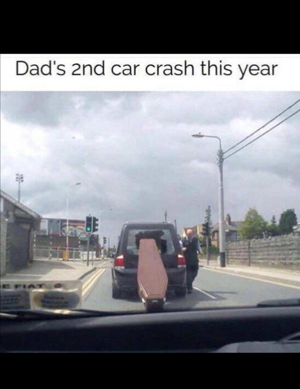 My dads second car crash