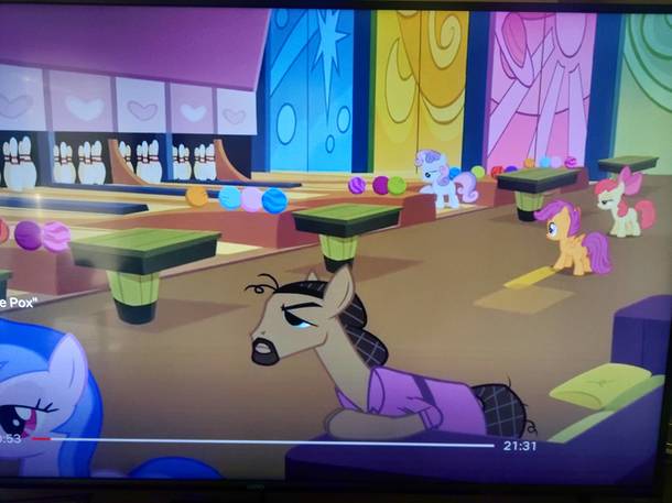 My daighter was watching My Little Pony when suddenly The Jesus