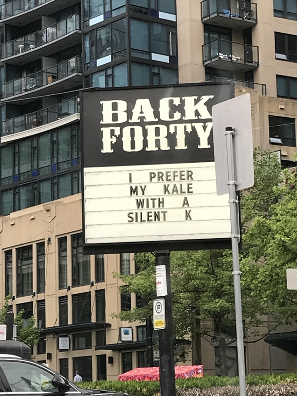 My date wanted a salad so I took her to Back Forty