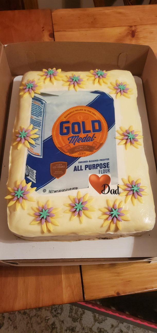 My Daughter Asked For A Flowery Birthday Cake