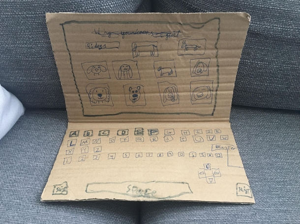 My daughter asked me for a computer to watch you tube videos of dogs I told her I have no money to buy it she came out with her own solution to the problem