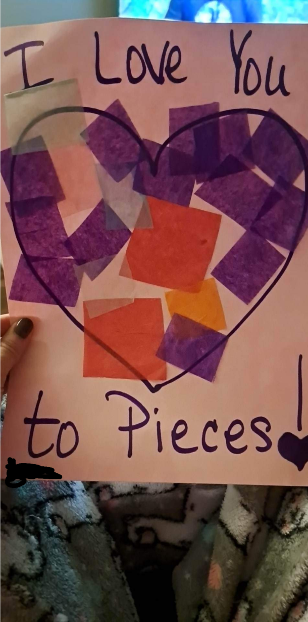 My daughter brought this home from school today and told me she made it for our cat