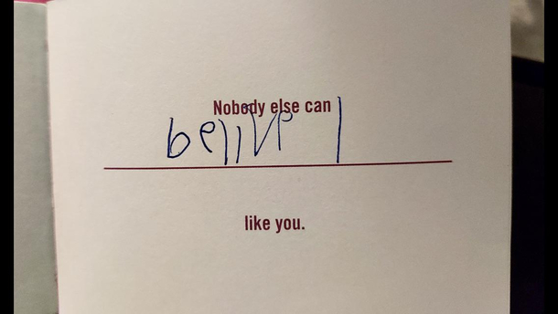 My daughter filled out a Why I love Grandma book for my mom and this was one of the pages