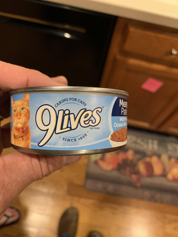 My daughter handed me a can of Olives today