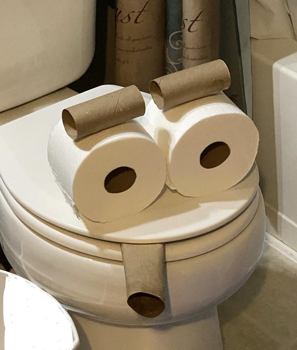 My daughter informed us that the toilet was smoking so we jumped up and looked This is what we found