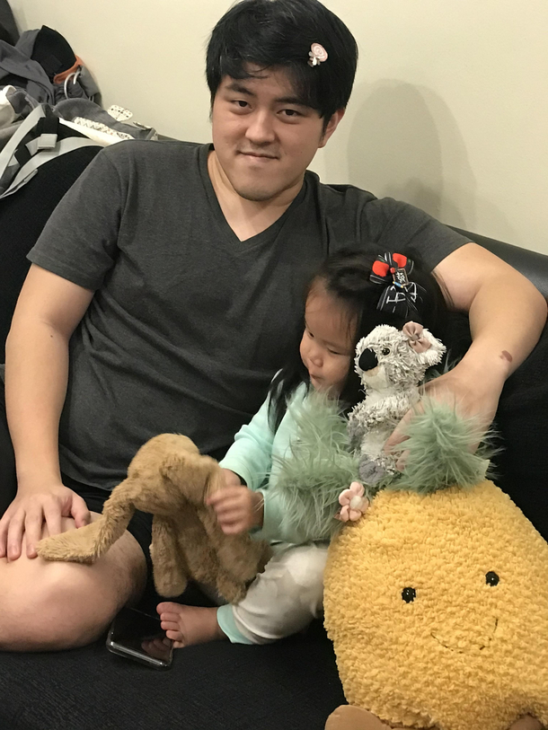 My daughter just discovered how to work hair clips