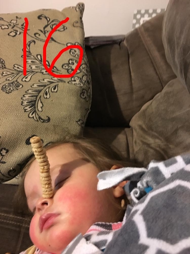 My daughter passed out hard before dinner so I had a little fun.