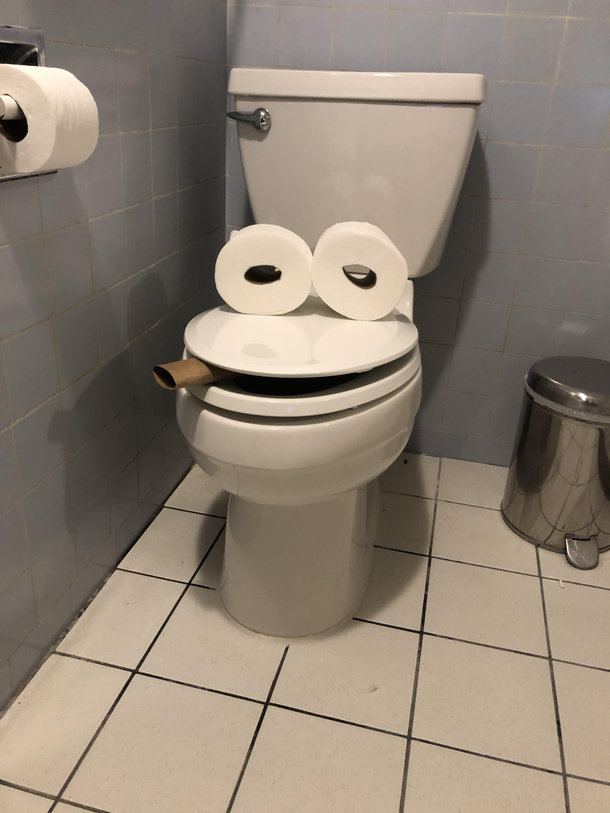 My daughter told me the toilet was smoking