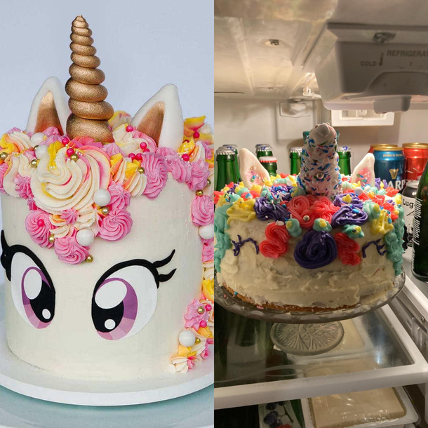 My daughter wanted a unicorn cake for her birthday