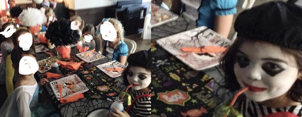 My daughter was six when she decided to attend a Halloween princess party dressed as a mime