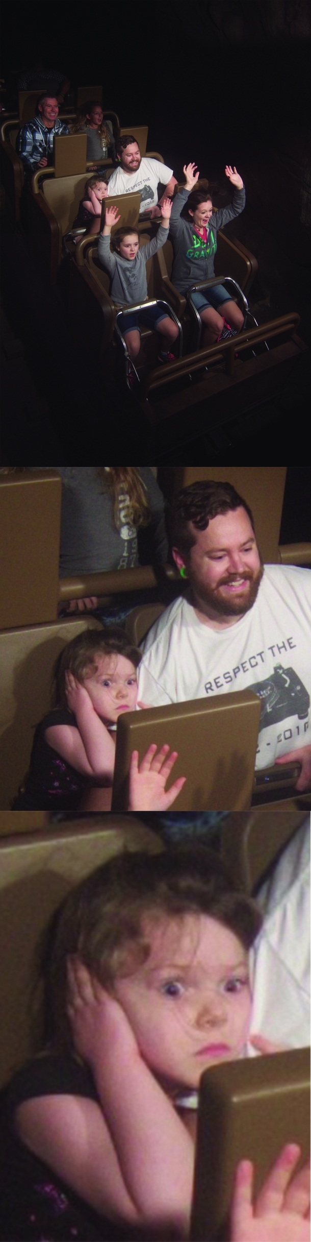 My daughters first amusement park ride