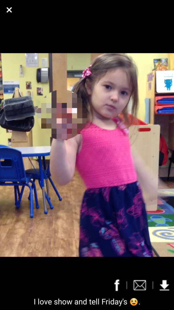 My daughters school sent me this pic of her holding her Wonder Woman doll and then I stumbled across the blur feature in the image editor