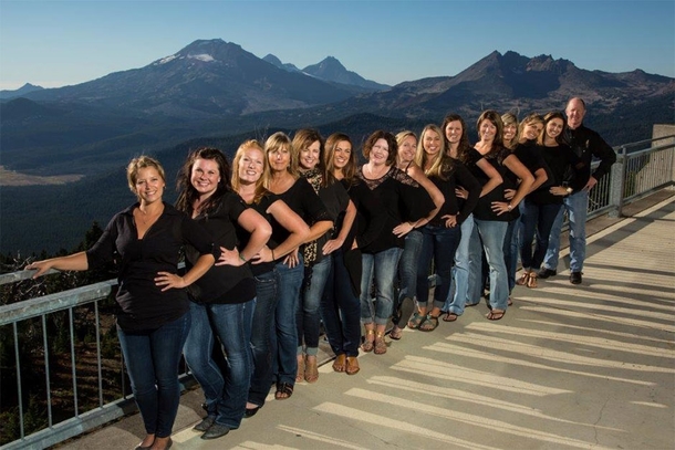 My dentist office staff looks like a polygamist family