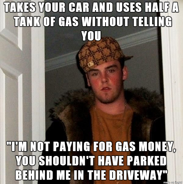 My douche of an older brother It really isnt that hard to just move a car