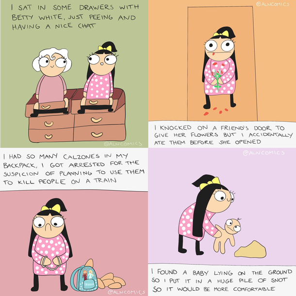 My dreams are weird so I draw them