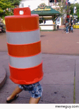 My Drunk Boss Dancing In A Traffic Barrel