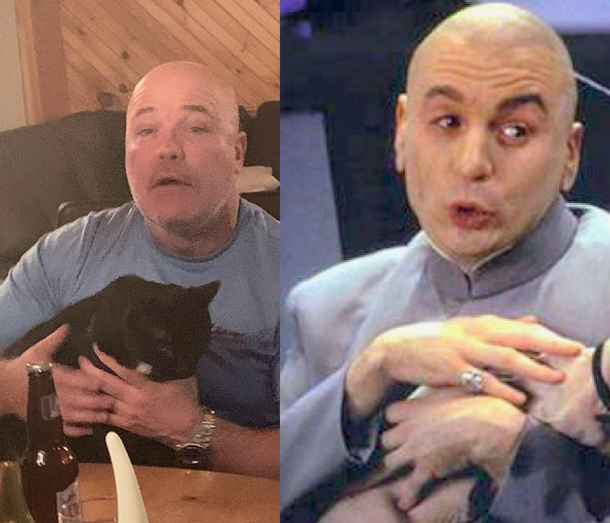 My family all had edibles for Easter and my dad definitely had a striking resemblance to someone