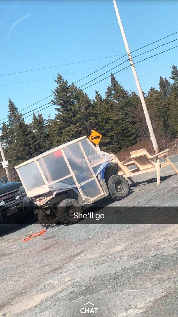 My father spotted this driving up his road today