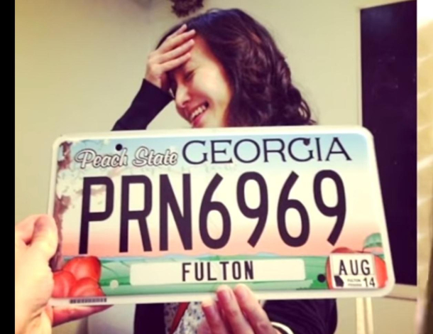 My favorite license plate