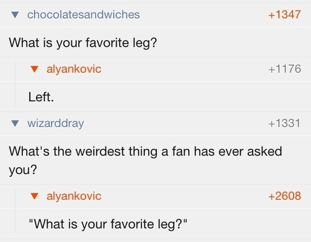 My favorite part of Weird Als AMA