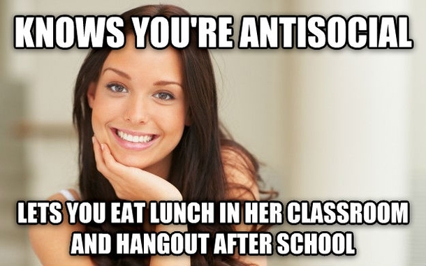 My favorite teacher saved me from eating alone during lunch in high school