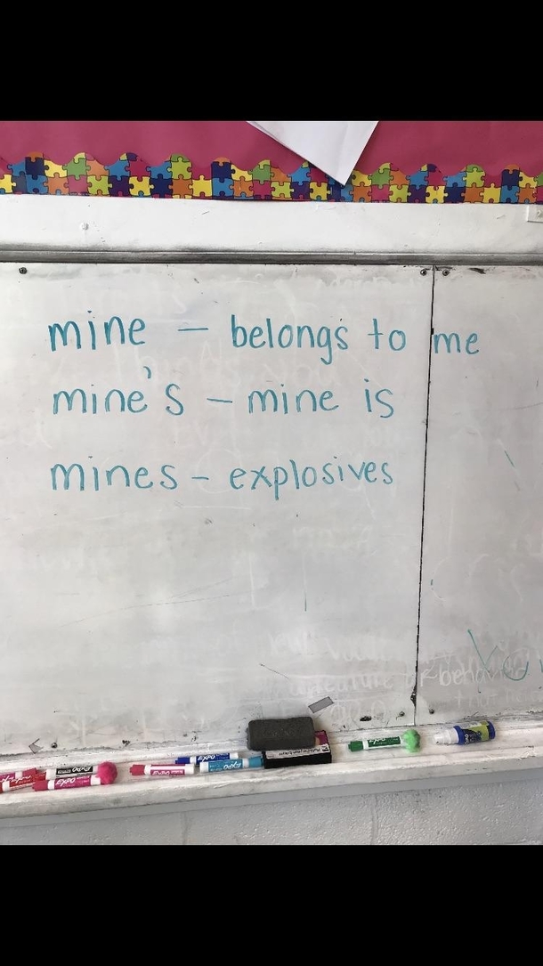 My Fianc is a rd Grade teacher and has to explain these words to her kids everyday