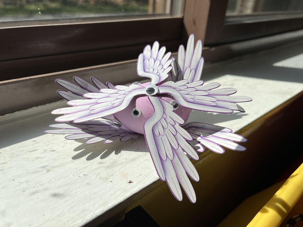 My fianc made a biblically accurate angel Easter egg