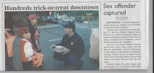 My firefighter friend made it in the newspaper
