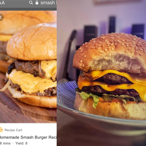 My first attempt at smash burger