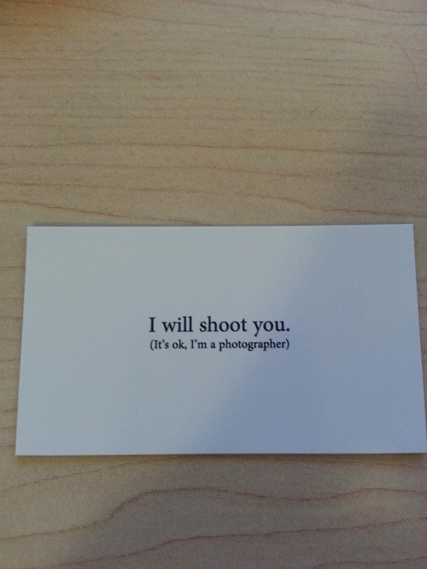 My first business cards