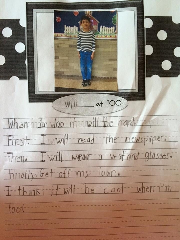 My first-grader describes life at 