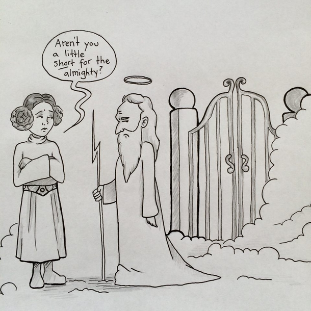 My first thought when I heard the news about Carrie Fisher