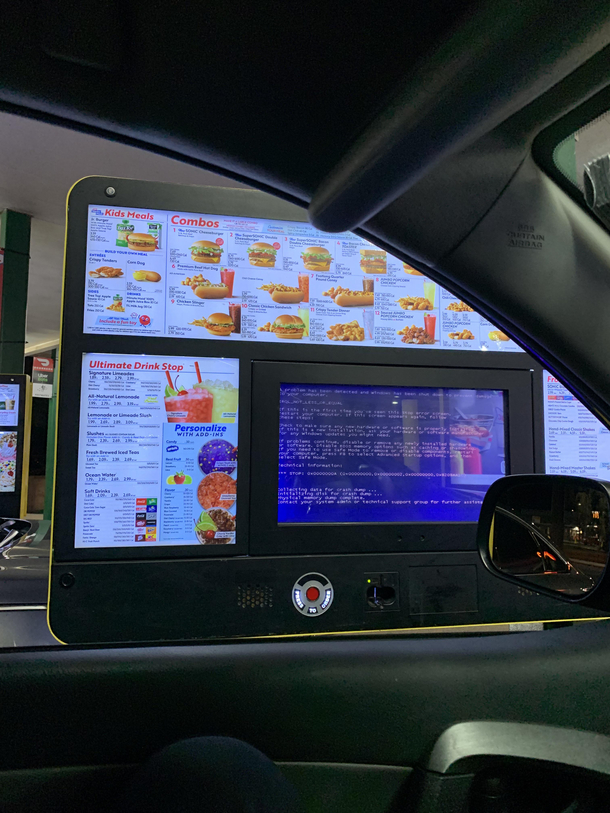 My first time ever at Sonic and I get this