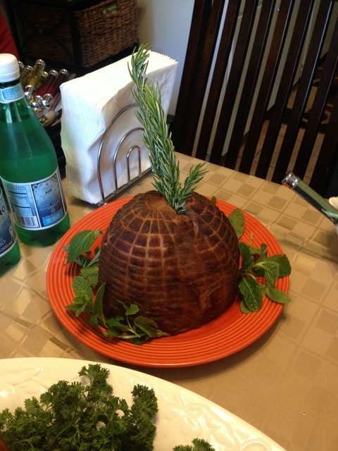 My foreign mother was unsure about how to serve the Thanksgiving ham