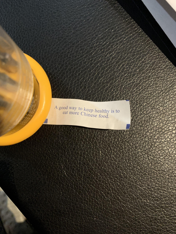 My fortune cookie
